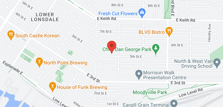 map of 442 EAST 5TH STREET